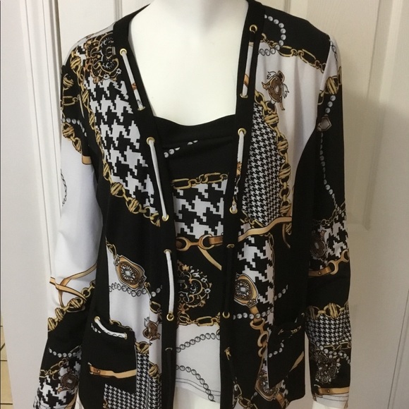 Joseph Ribkoff jacket and tank - Picture 4 of 7